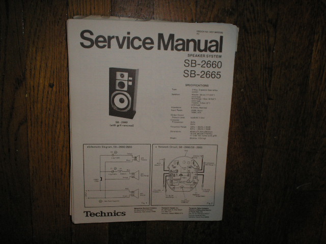 SB-2660 SB-2665 Speaker System Service Manual