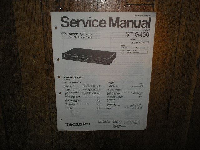 ST-G450 Tuner Service Manual