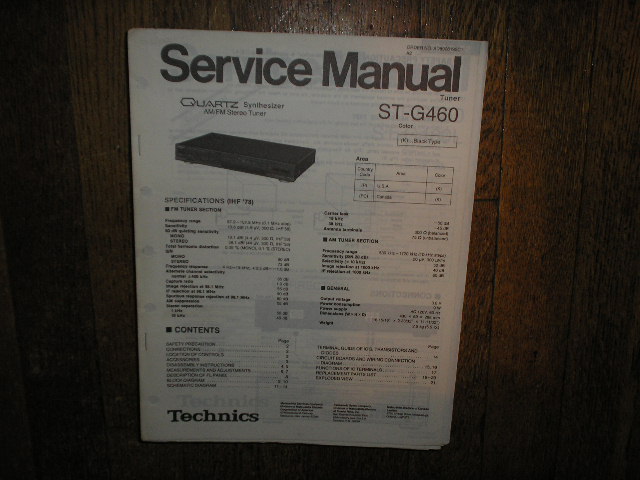 ST-G460 Tuner Service Manual  Technics