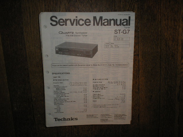 ST-G7 Tuner Service Manual  Technics