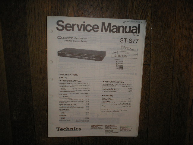 ST-S77 Tuner Service Manual