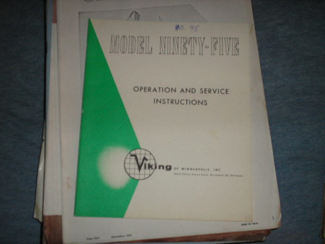 95 Tape Transport Operation and Service Instruction Manual  Viking Telex
