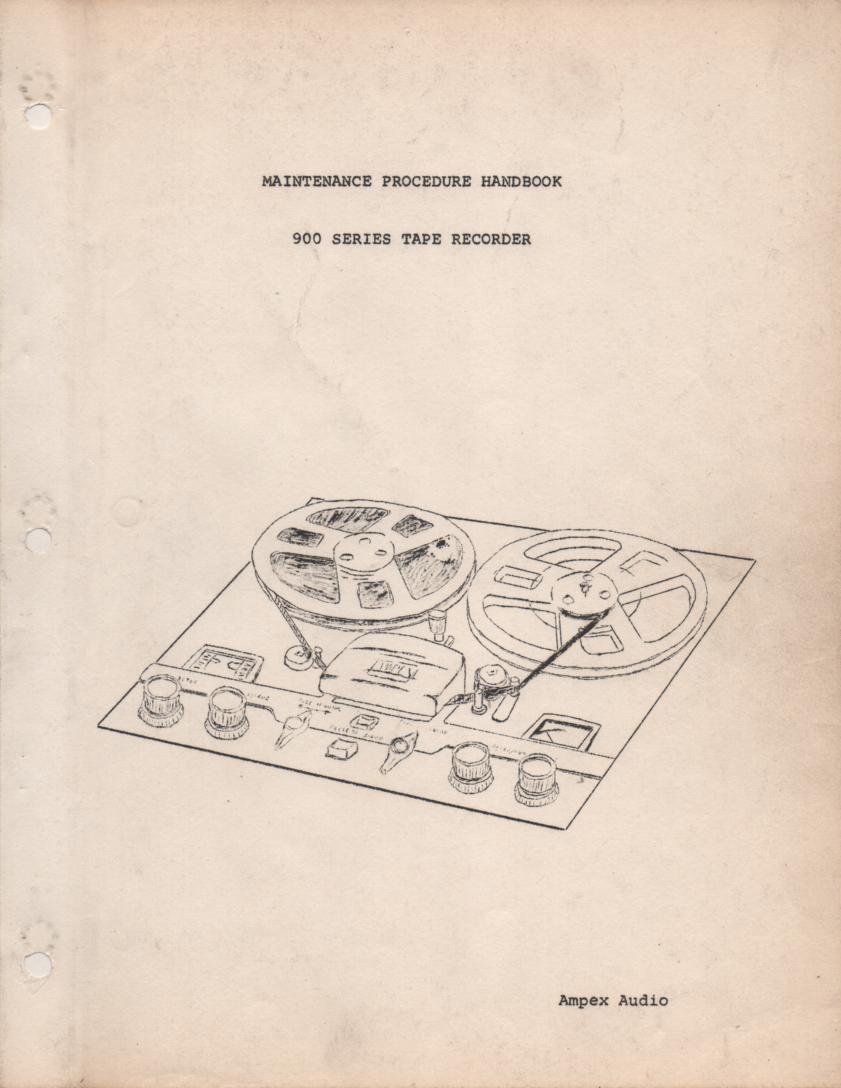 A-121T Reel to Reel Service Manual