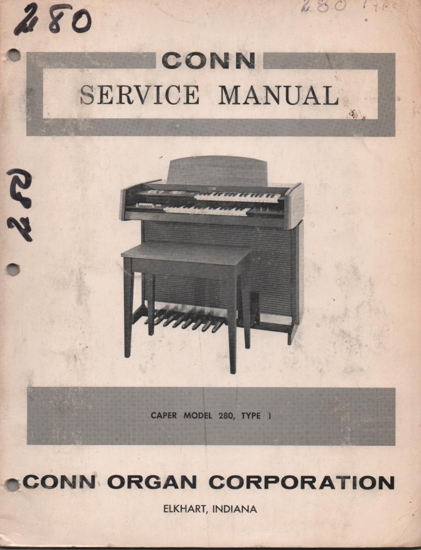 280 Caper Type 1 Service Manual It contains parts lists schematics and board layouts