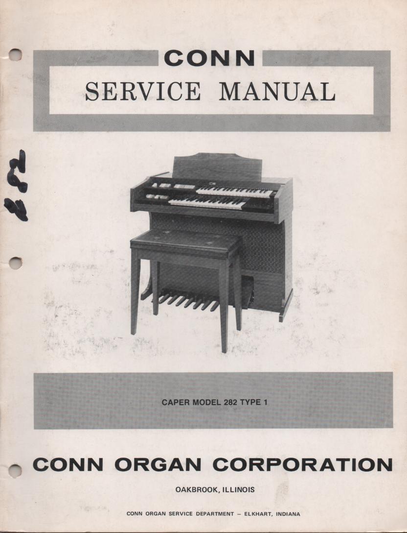282 Caper Type 1 Service Manual It contains parts lists schematics and board layouts