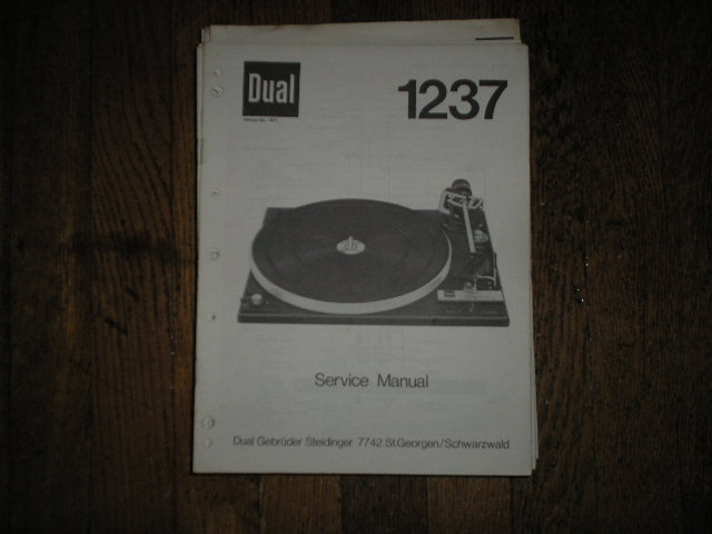 1237 Turntable Service Manual