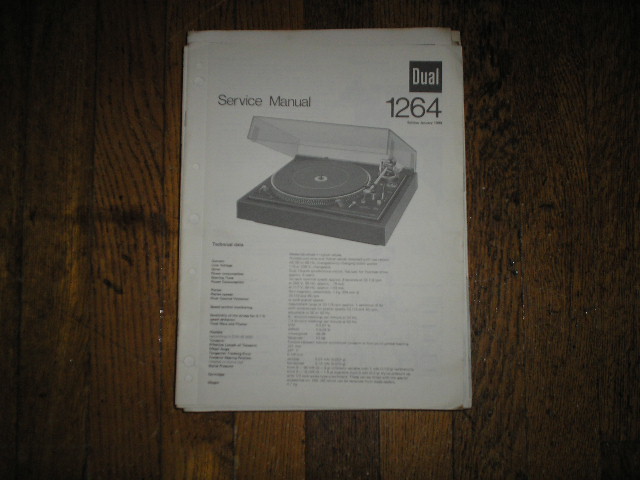 1264 Turntable Service Manual  Dual