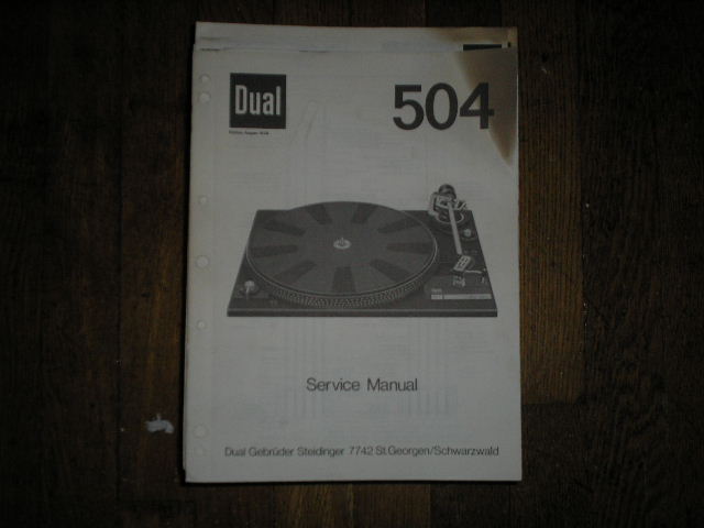 504 Turntable Service Manual