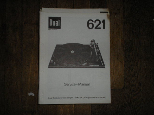 621 Turntable Service Manual  Dual