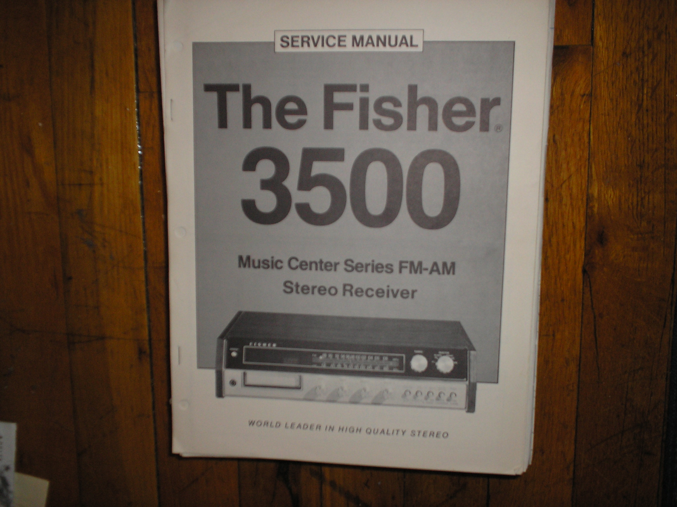 3500 Receiver Service Manual  Fisher