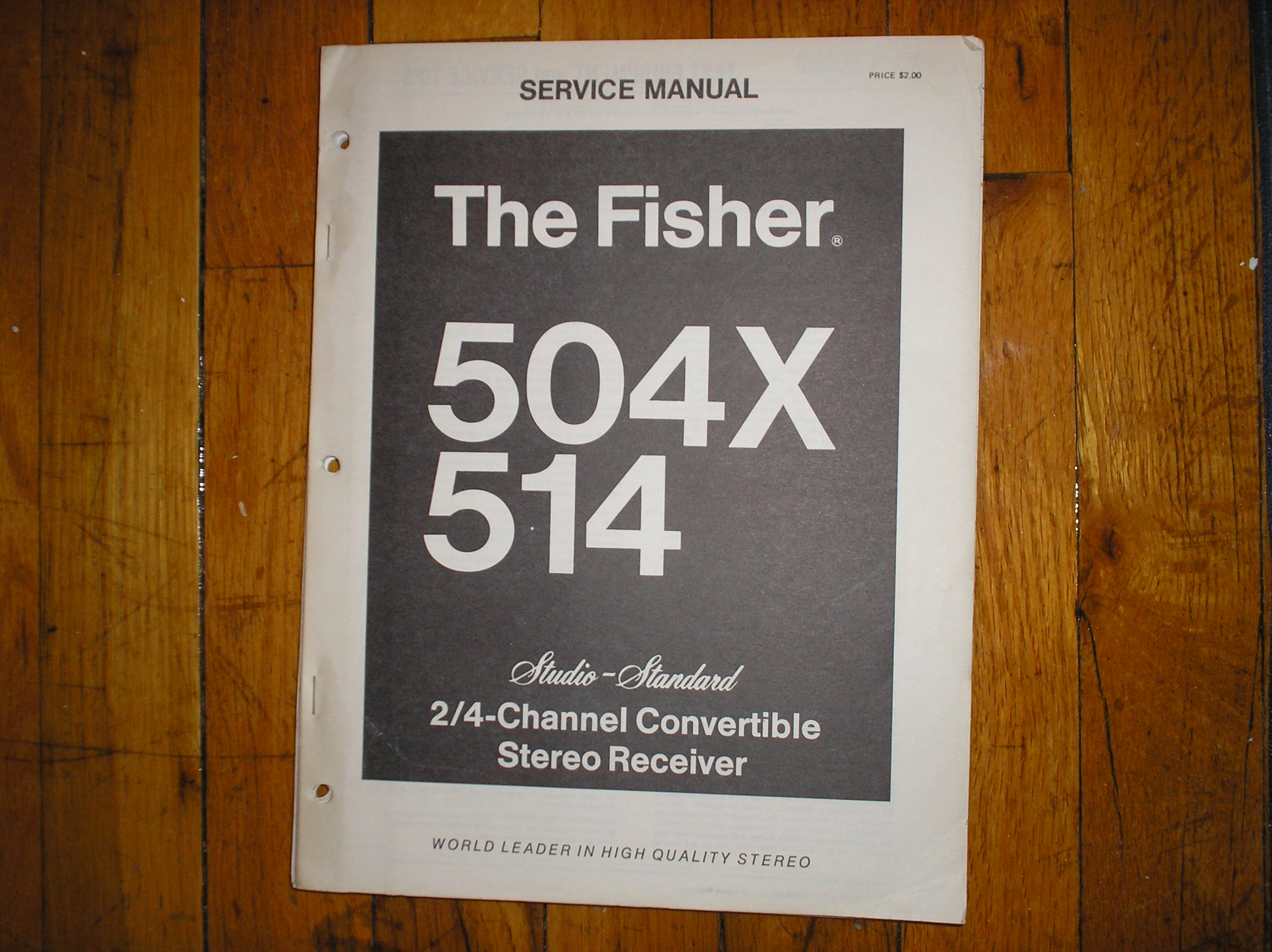 504X 514 Receiver Service Manual  Fisher
