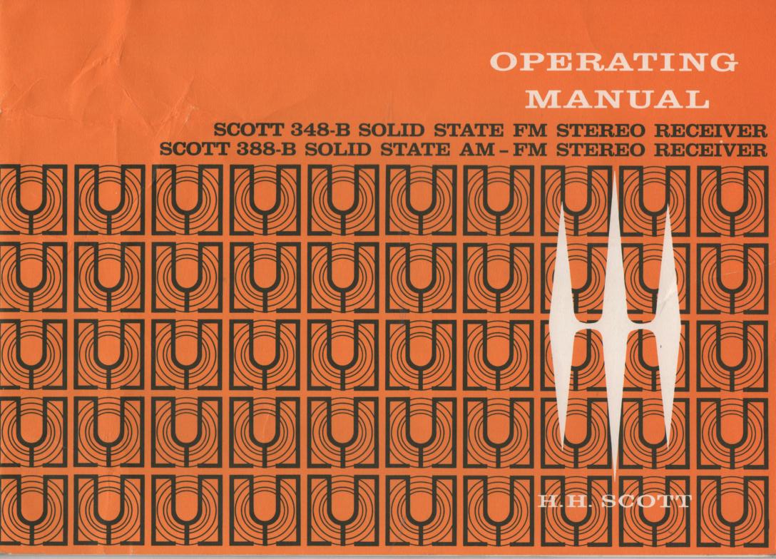 348-B FM Tuner Operating Instruction Manual