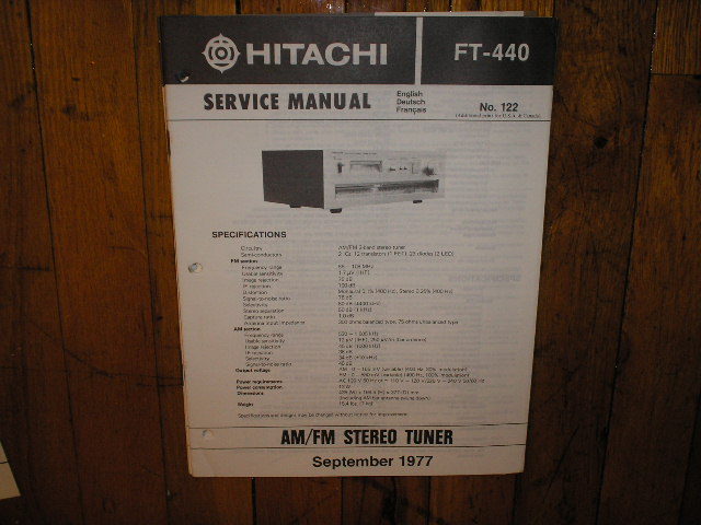 FT-440 Tuner Service Manual  Hitachi