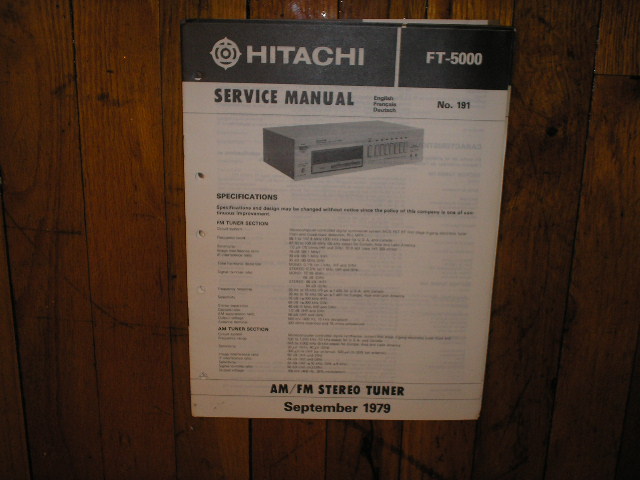 FT-5000 Tuner Service Manual