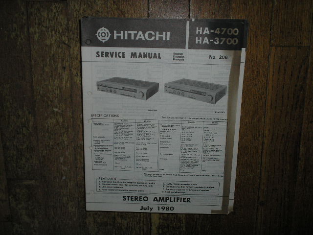HA-3700 HA-4700 Amplifier Service Manual