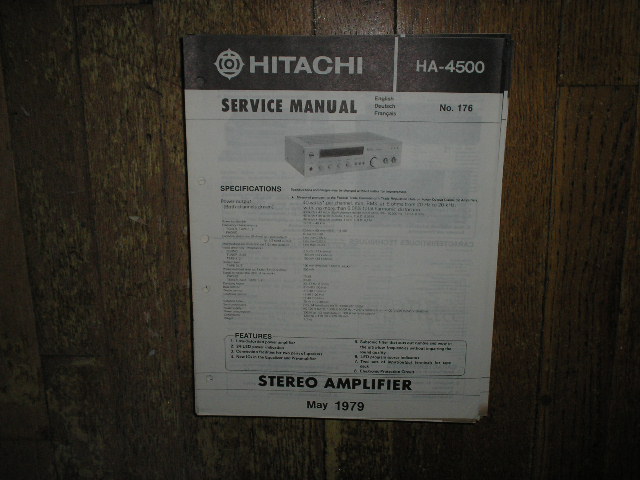 HA-4500 Amplifier Service Manual