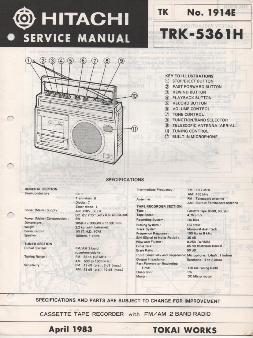 TRK-5361H Radio Service Manual