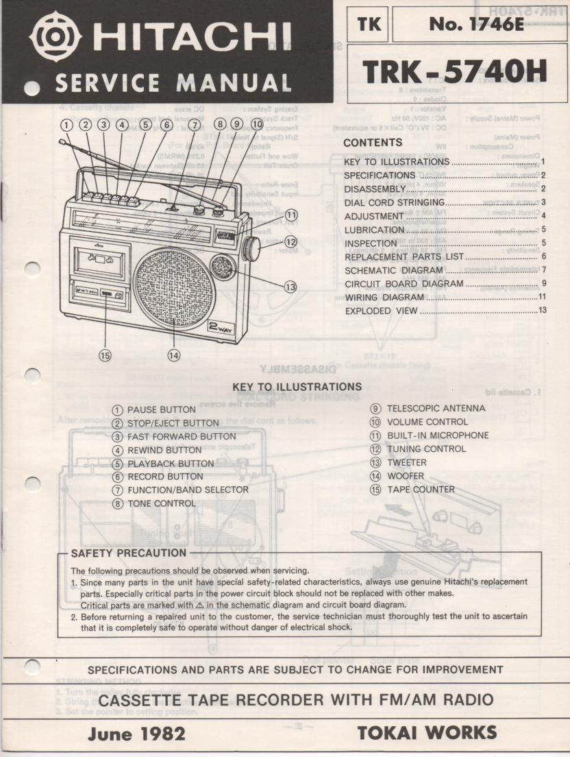 TRK-5740H Radio Service Manual