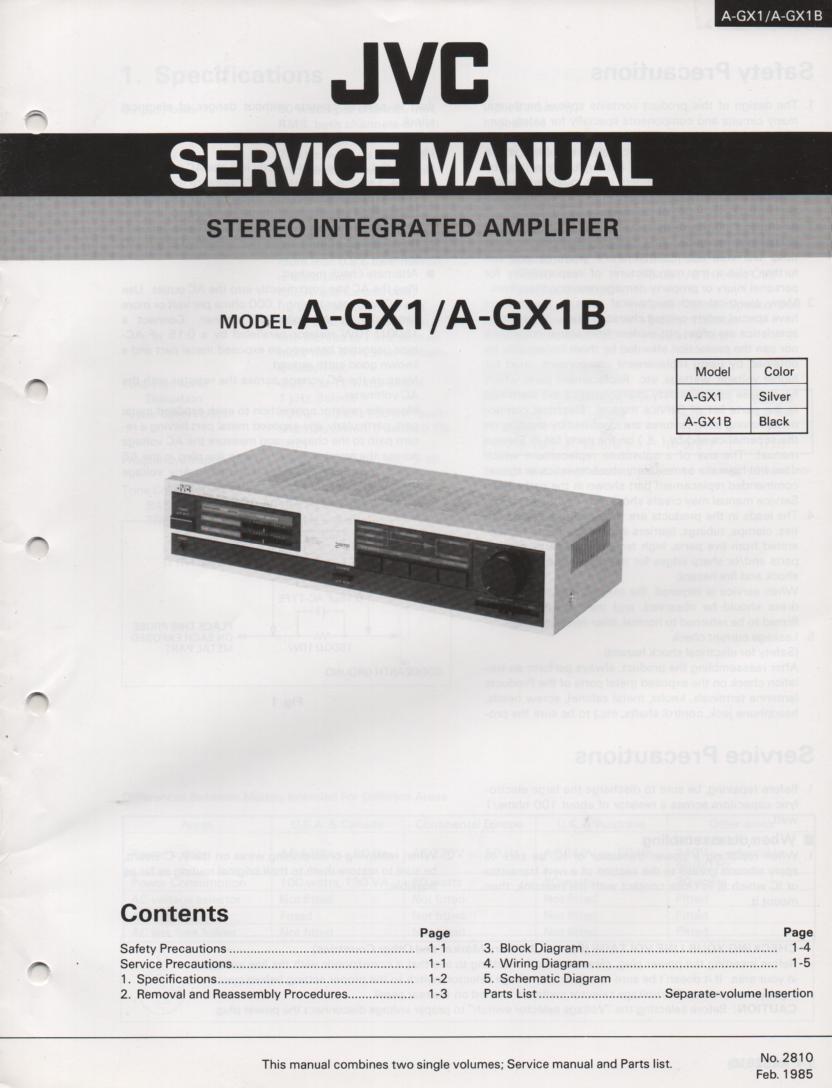 A-GX1 Amplifier Service Manual