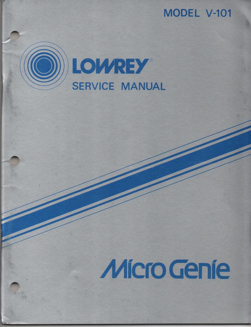 V101 Micro Genie Service Manual