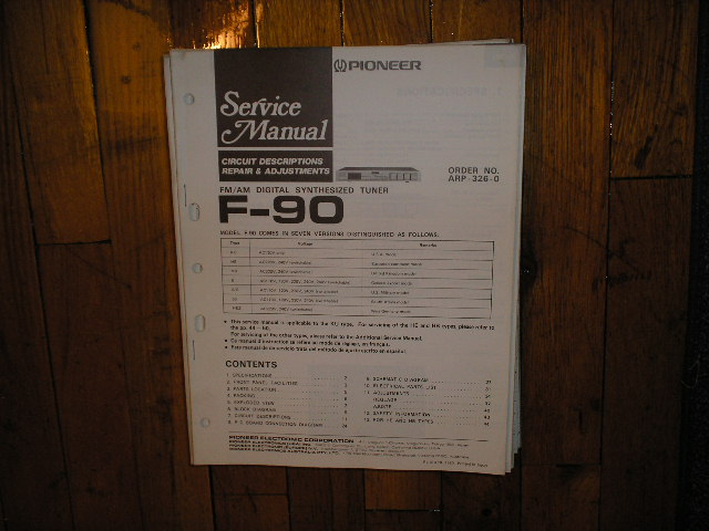 F-90 Tuner Service Manual