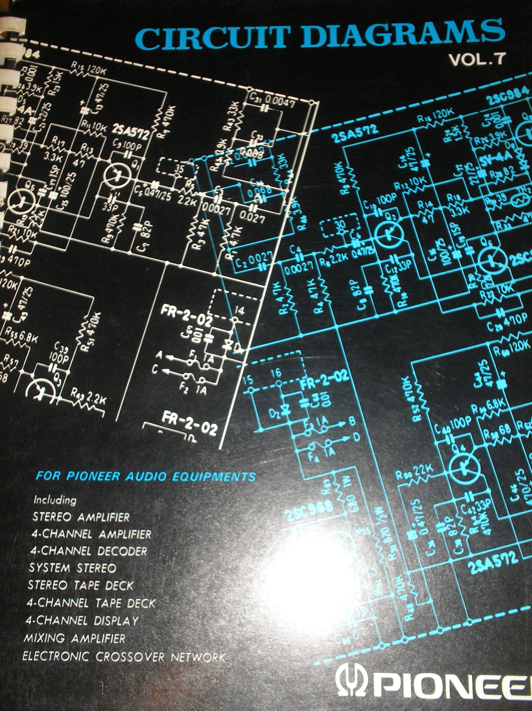 QT-74 4 Channel Reel to Reel fold out schematics.   Book 7
