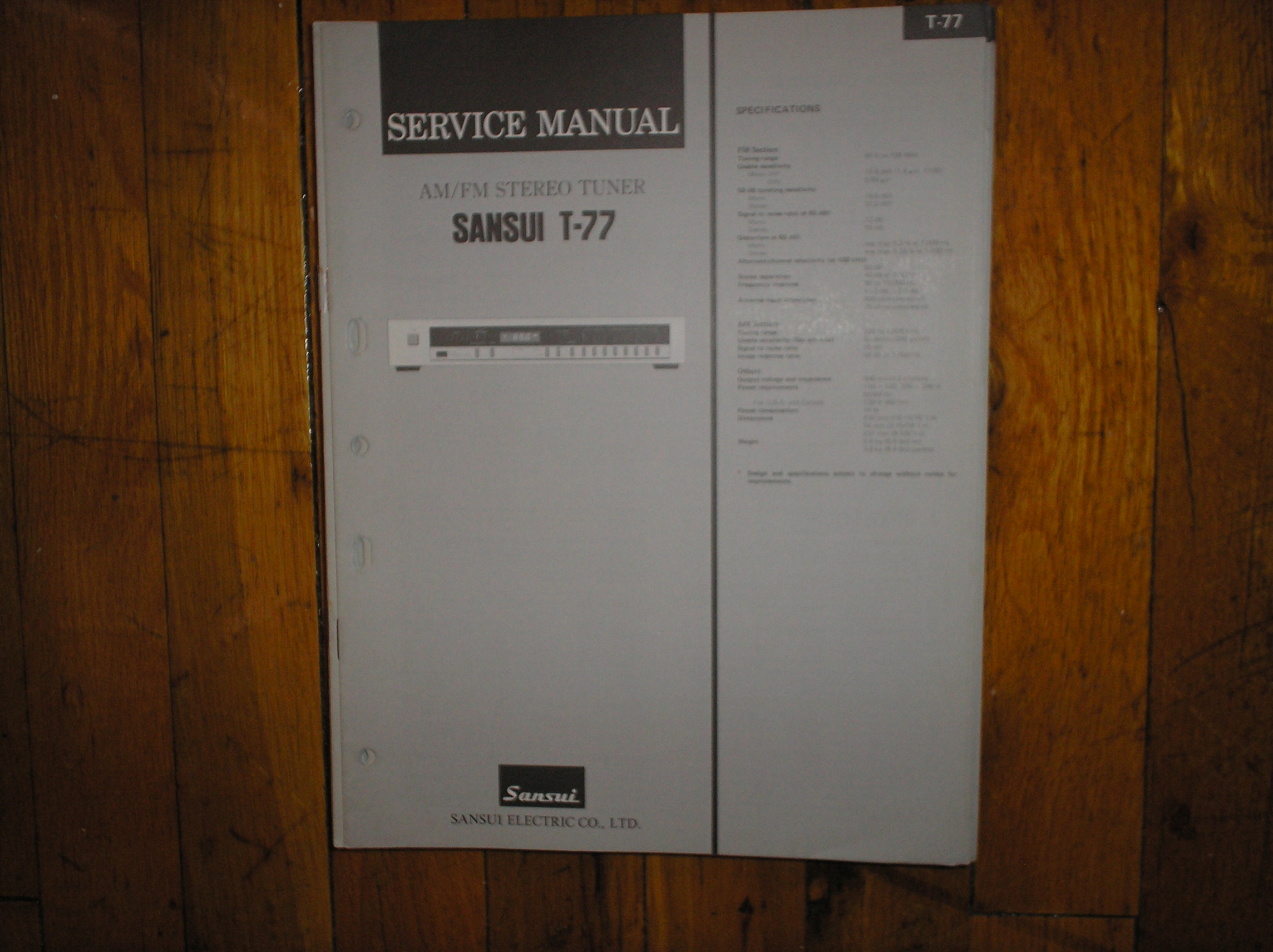 T-77 Tuner Service Manual