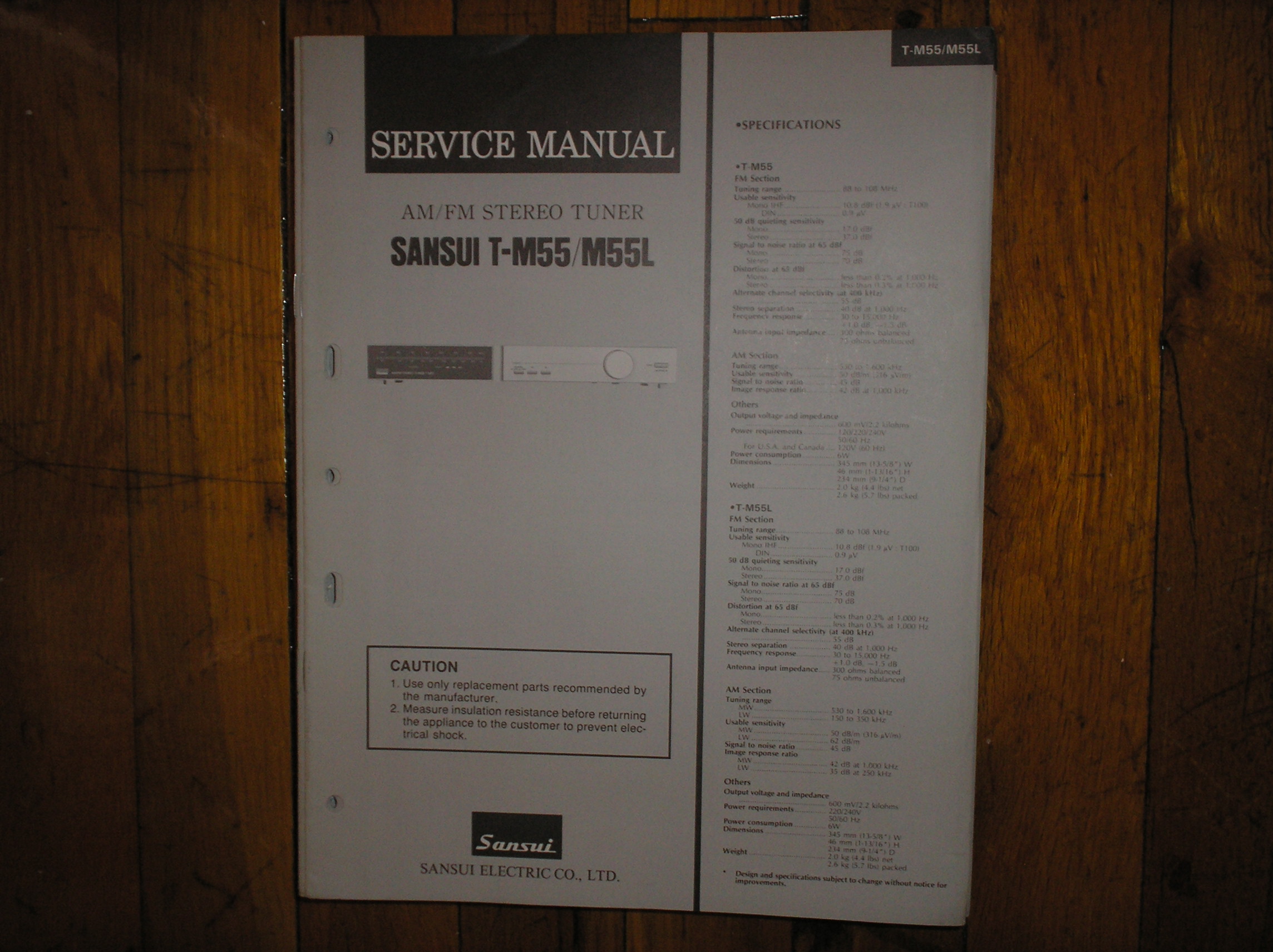 T-M55 T-M55L Tuner Service Manual