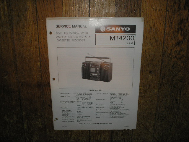 MT4200 TV Radio Cassette Recorder Service Manual