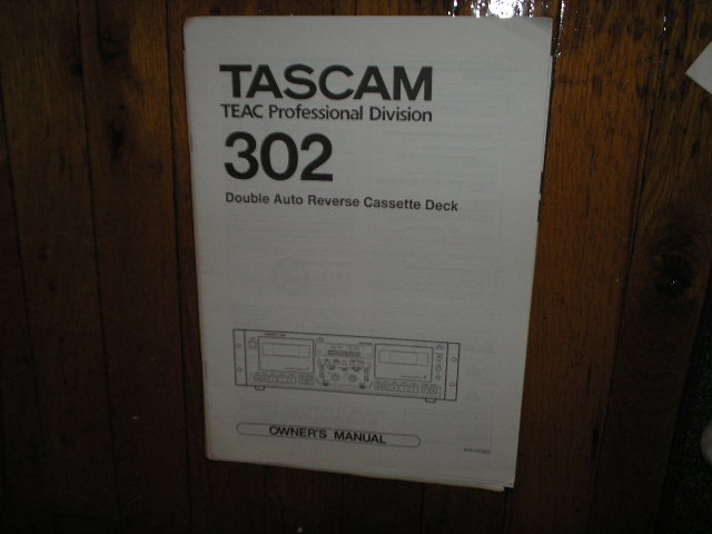 302 Double Cassette Deck Owners Manual