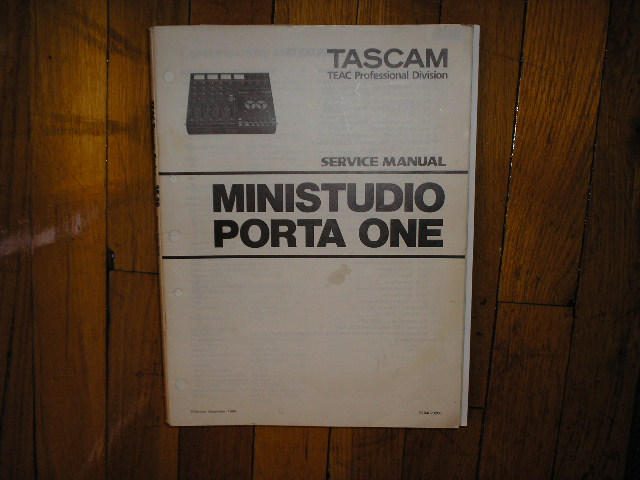 PORTA ONE Ministudio Service Manual