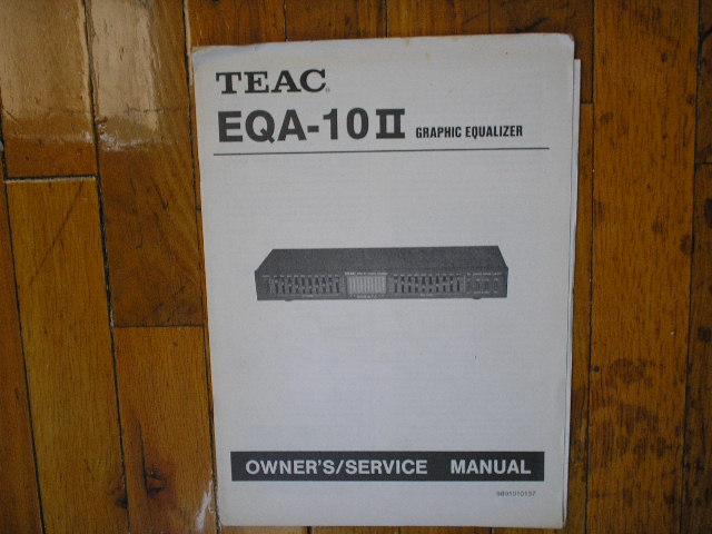EQA-10 II Graphic Equalizer Service Manual