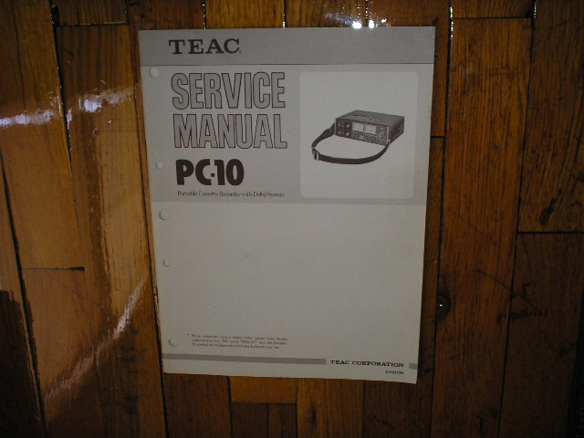 PC-10 Cassette Deck Service Manual