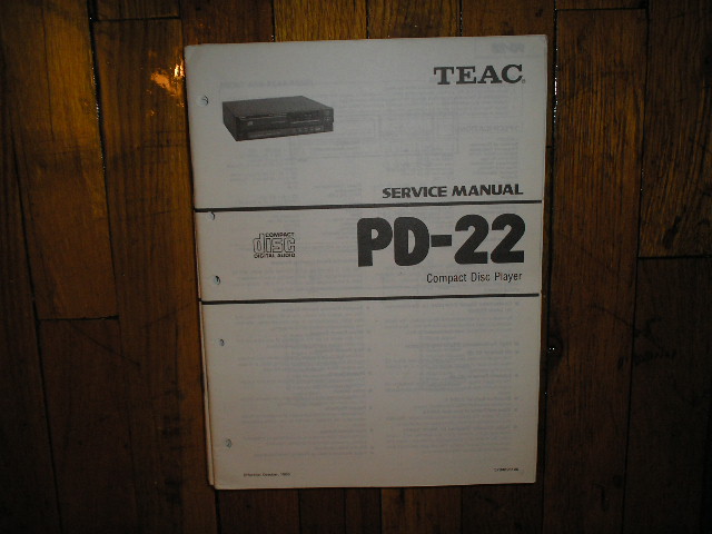PD-22 CD Player Service Manual