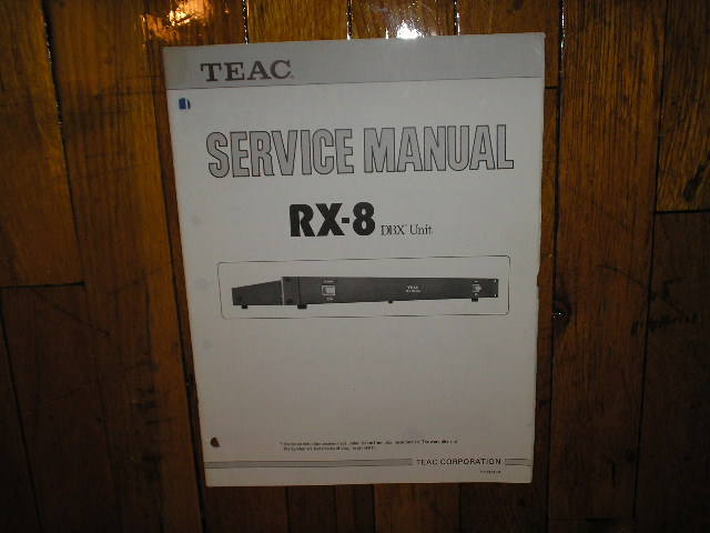RX-8 DBX Noise Reduction Unit Service Manual