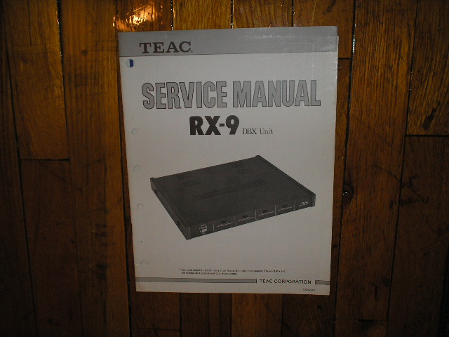 RX-9 DBX Noise Reduction Unit Service Manual