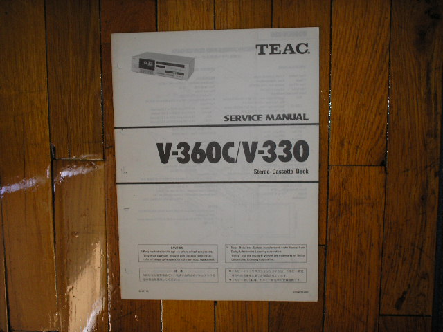 V-330 V-360C Cassette Deck Service Manual