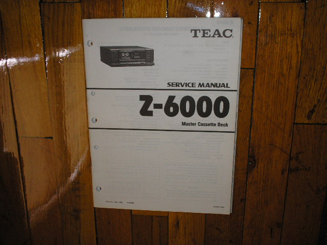 Z-6000 Master Cassette Deck Service Manual