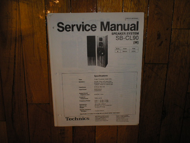 SB-CL90 Speaker Service Manual