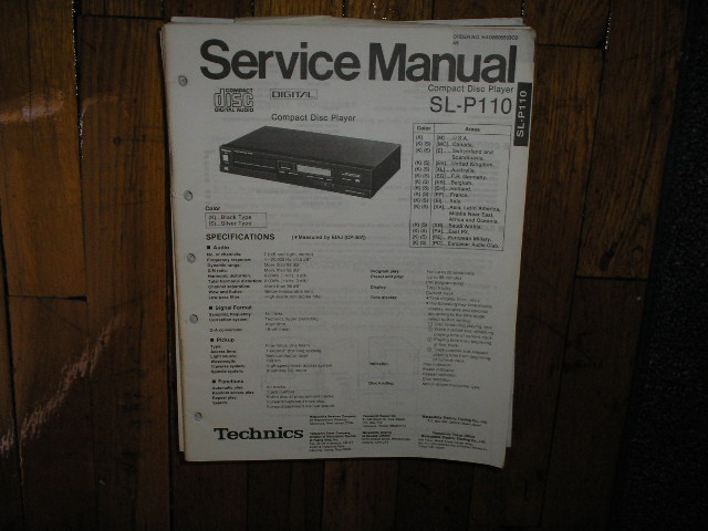 SL-P110 CD Player Operating Manual