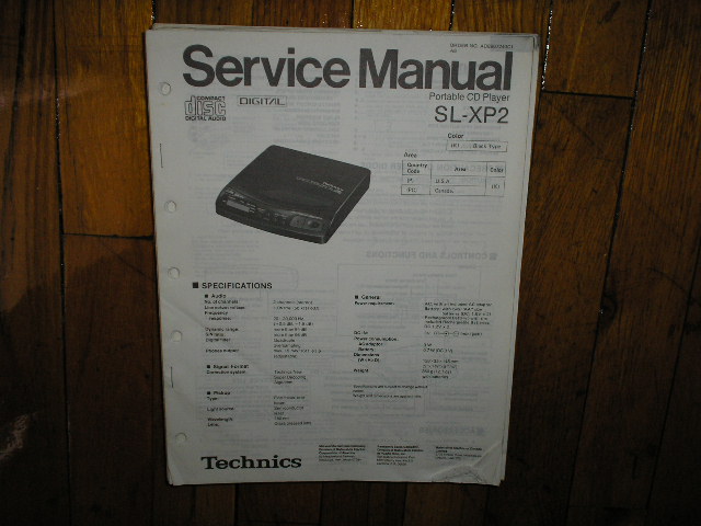 SL-XP2 CD Player Operating Manual