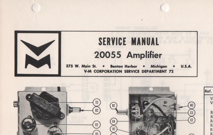 20055 Amplifier Service Manual