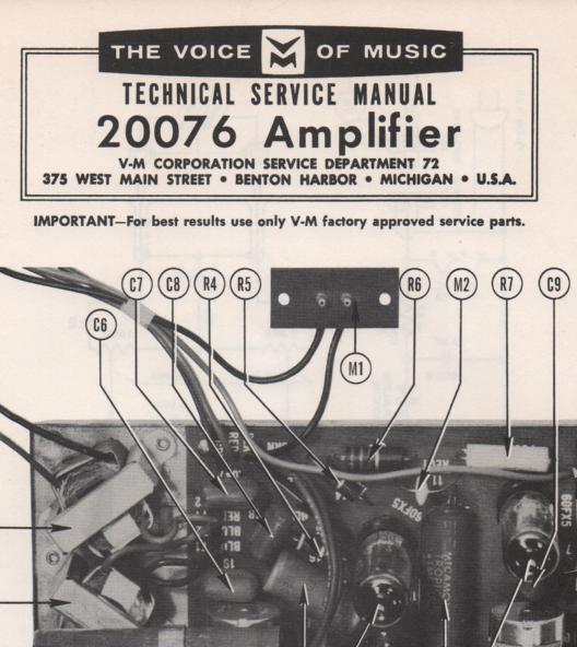20076 Amplifier Service Manual
