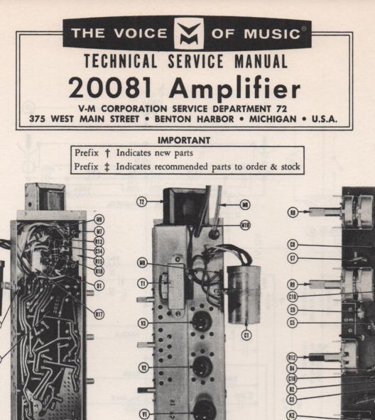 20081 Amplifier Service Manual