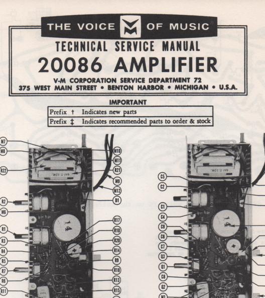 20086 Amplifier Service Manual