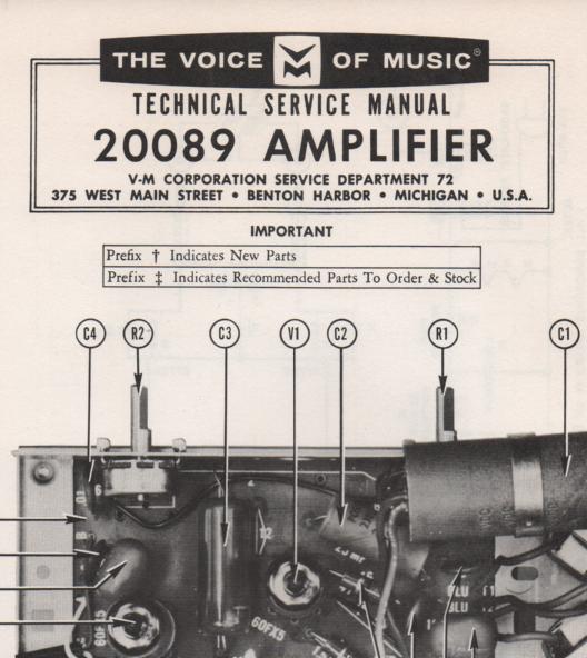 20089 Amplifier Service Manual