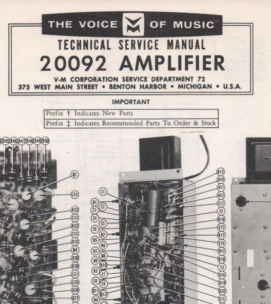 20092 Amplifier Service Manual