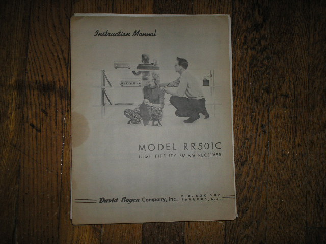 RR501C RECEIVER  Service and Instruction Manual with Schematic 