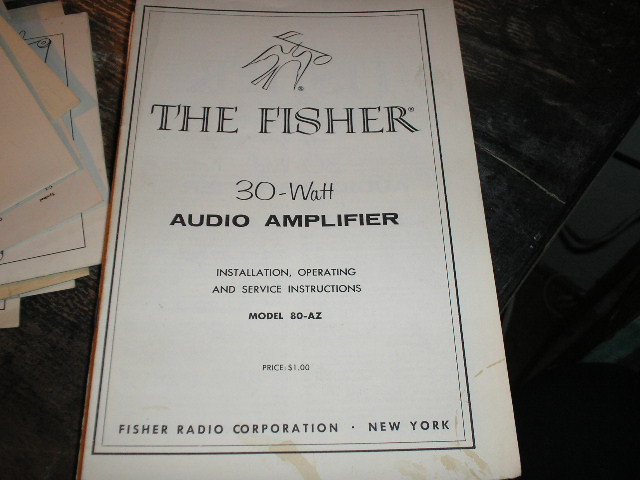 80-AZ Amplifier Installation Operating and Service Instruction Manual
