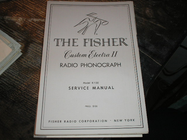 K-100 Custom Electra Radio Phonograph Service Manual 
